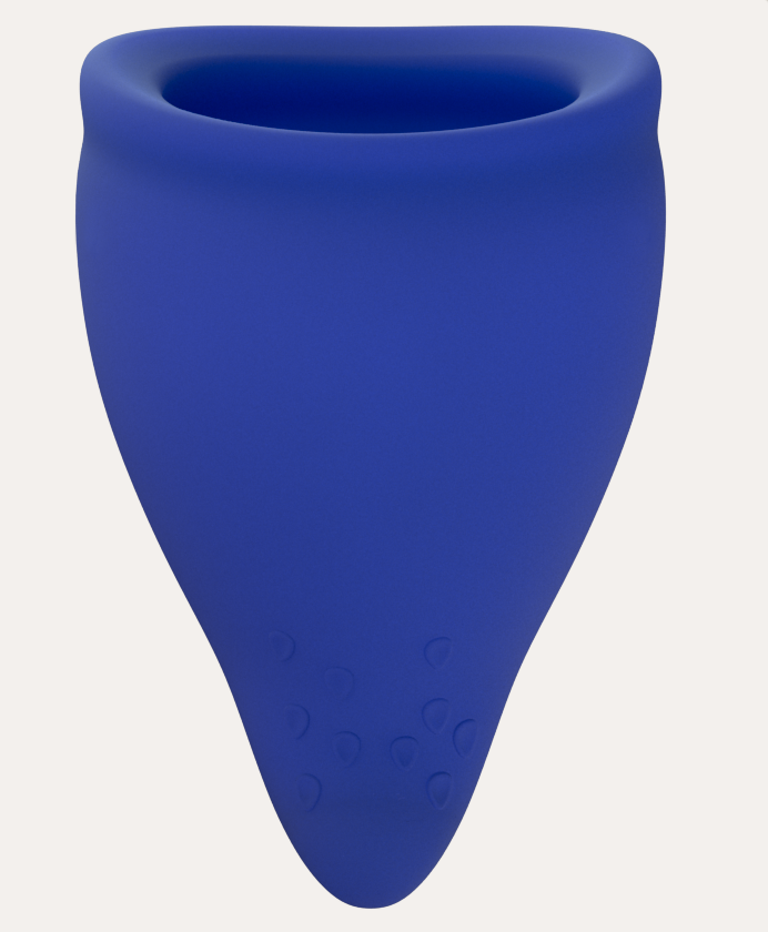 The Size A blue Fun Cup Menstrual Cup.