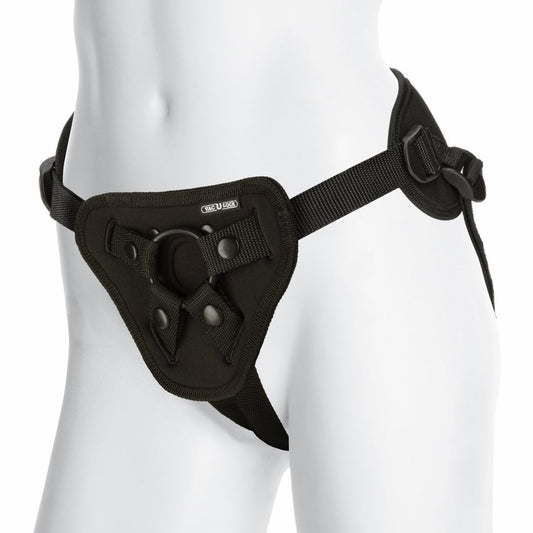 The front of the Vac U Lock Corset Harness.