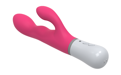 The side view of the Nora Bluetooth Dual Vibrator.