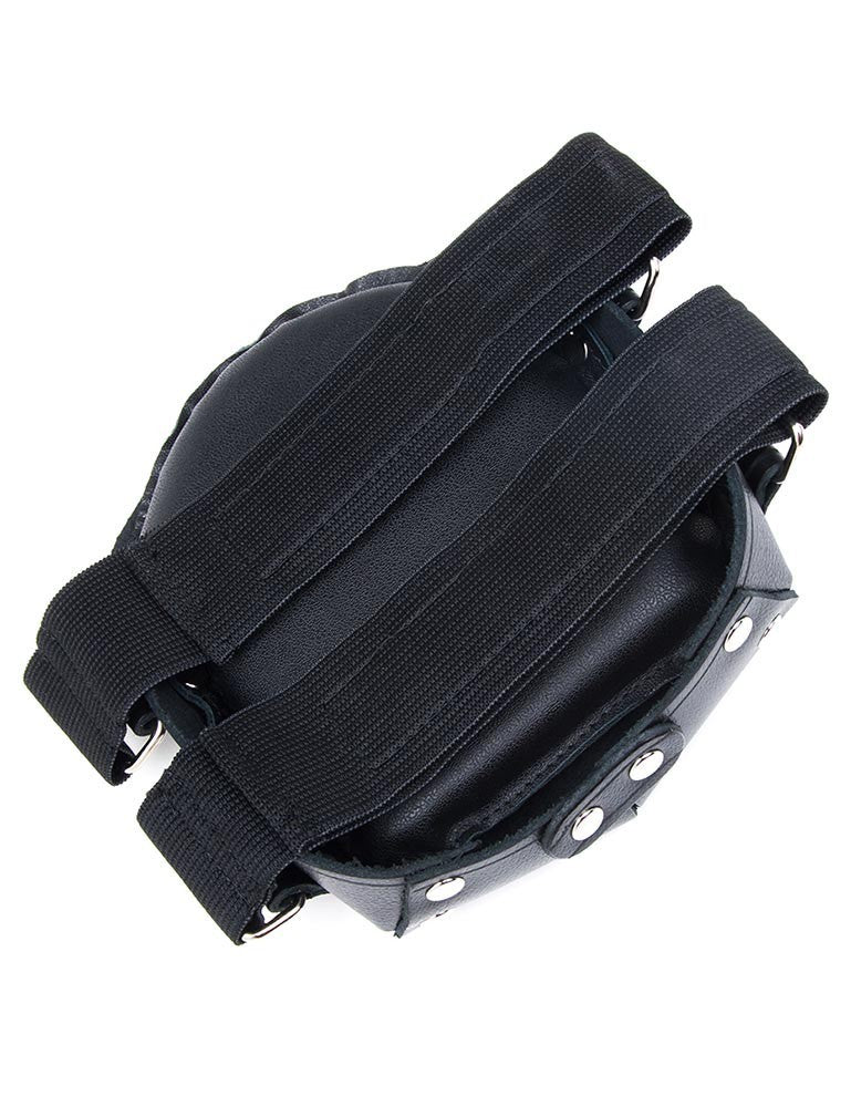 Underside of one of the Premium Leather Knee Pads.