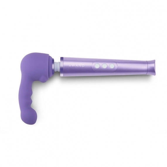 Le Wand massager with petite ripple attachment.