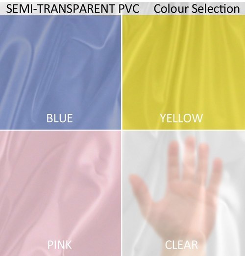 A semi-transparent PVC color chart for the Christy Plastic Pants.