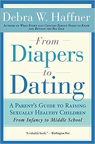 The front cover of From Diapers to Dating.
