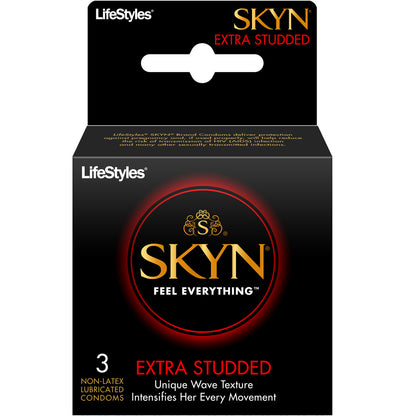 Lifestyles Skyn Condoms Extra Studded 3 Pack