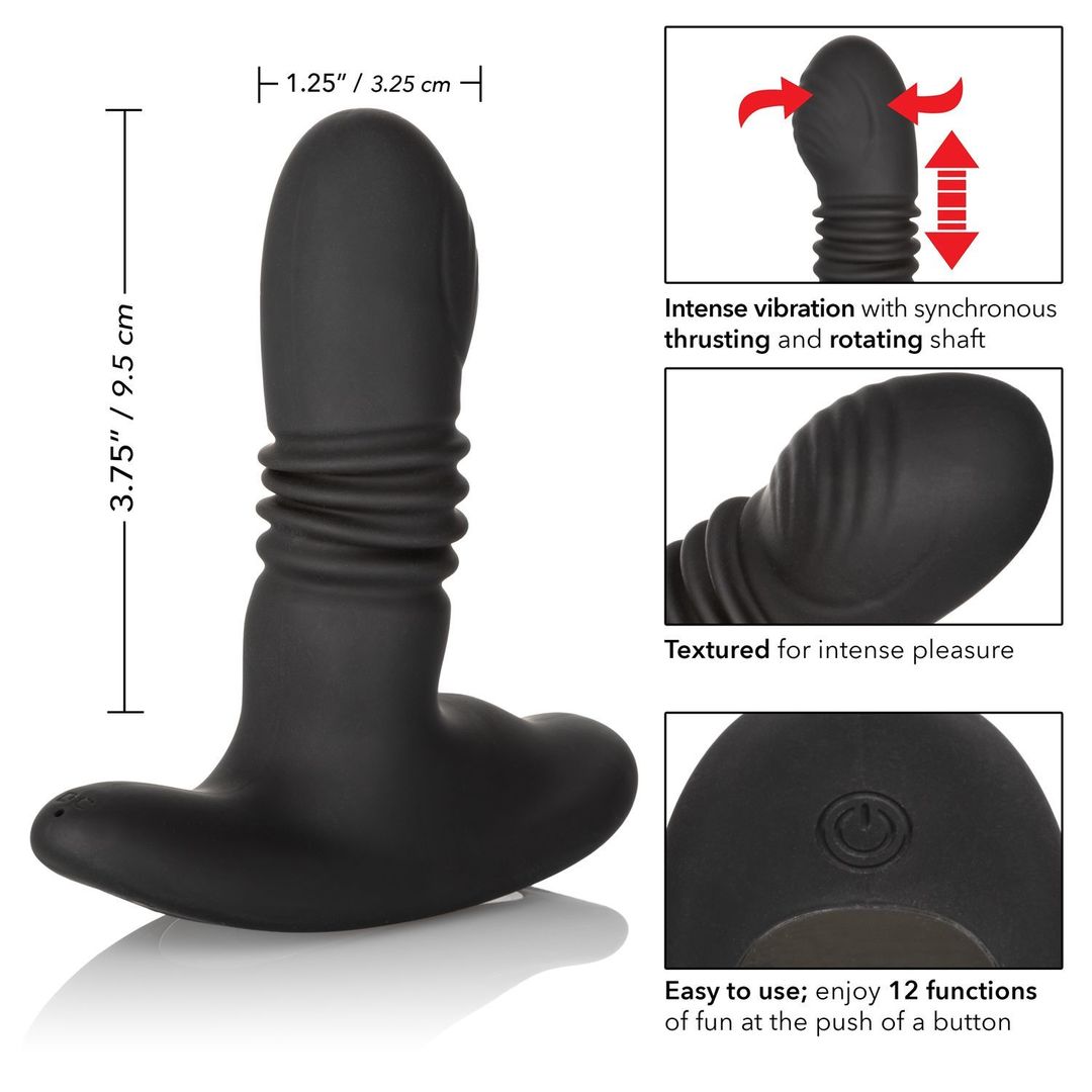 Eclipse Thrusting Rotator Anal Probe size dimensions and features.