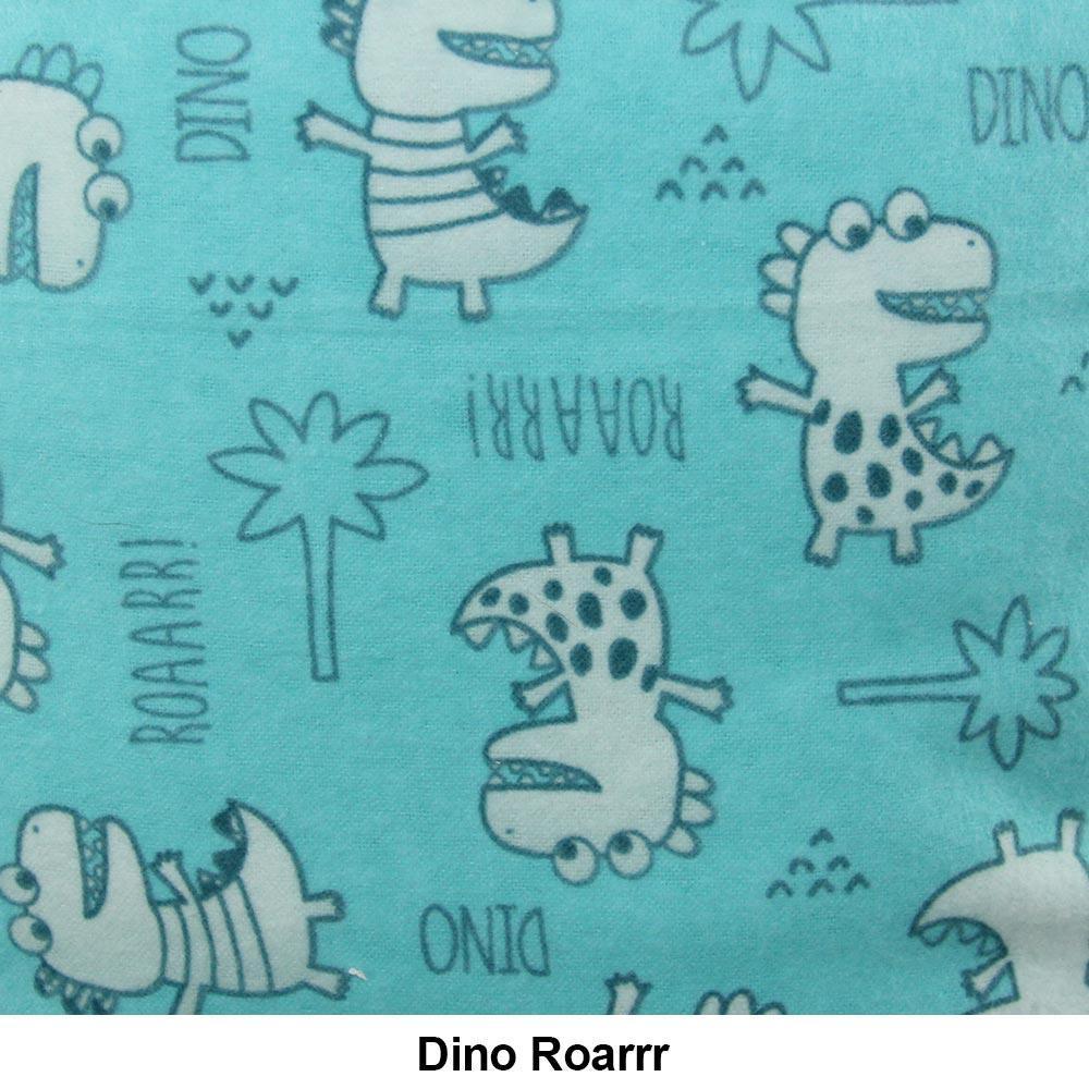 Dino Roarr Adult Flat Prefold Diaper.