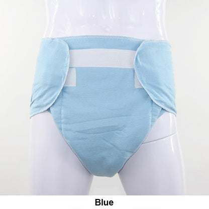 The Blue Velcro Diaper with Extra Padding.