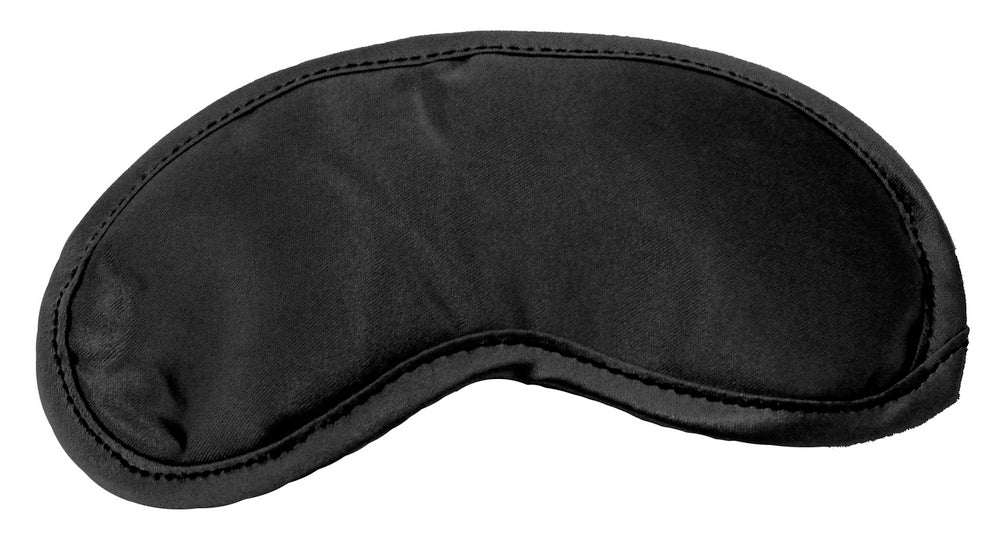 The black Satin Blindfold.