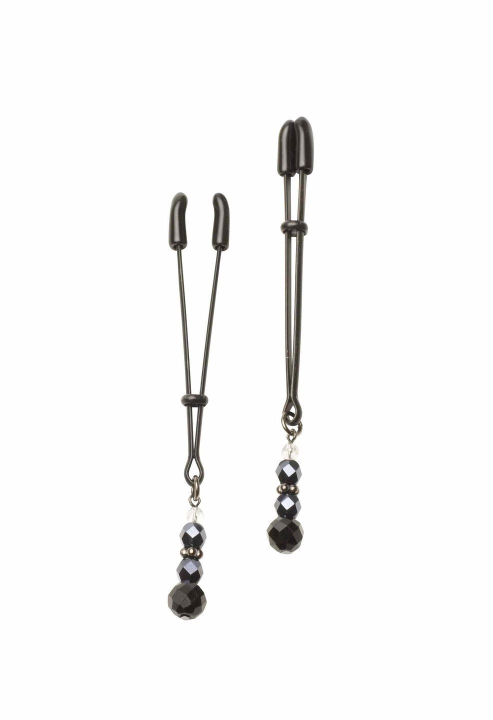 The Tweezer Clamps with black beads.