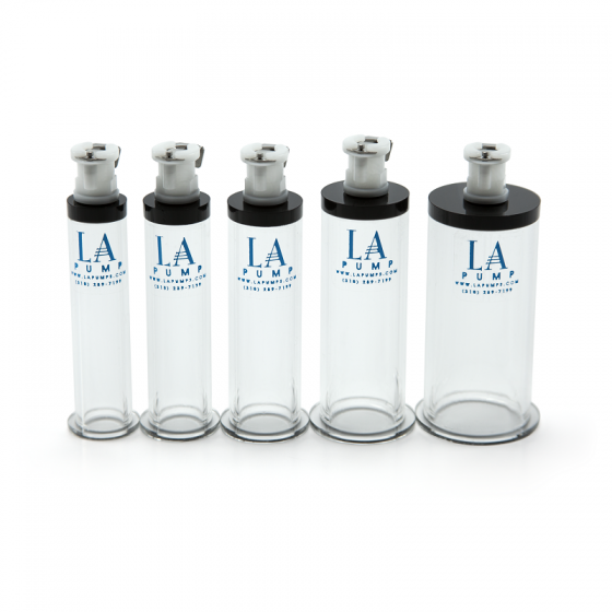 Five different sizes of Clit Cylinders.