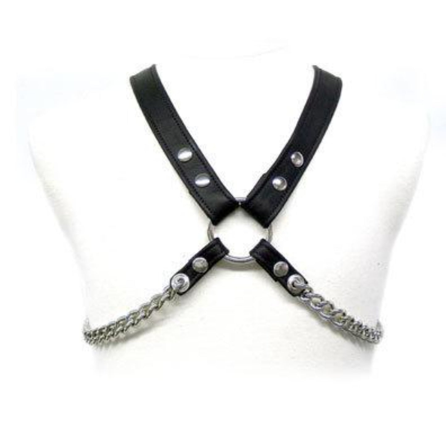 The black Leather & Single Chain Harness.