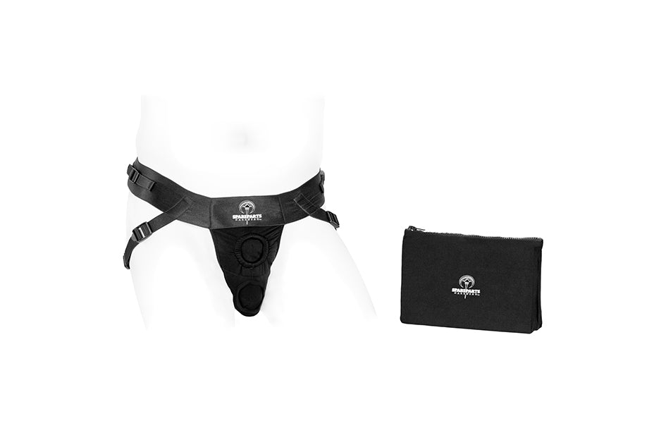 The Deuce Male Double Harness along with its packaging.