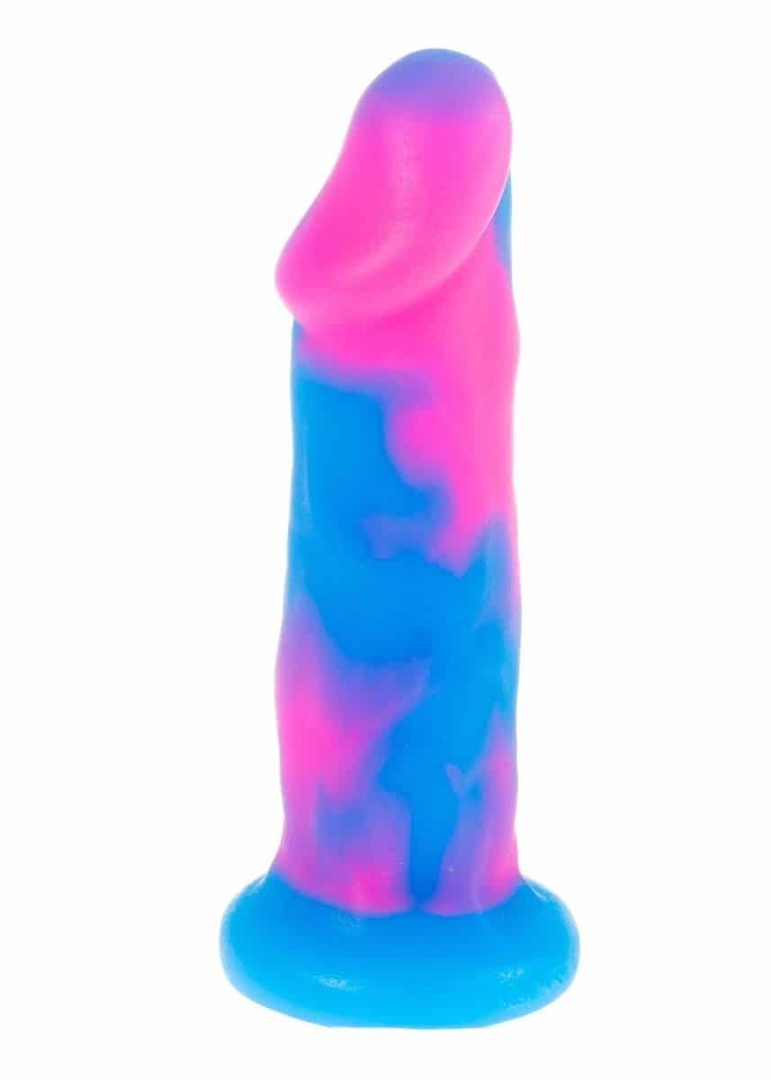 The Pink and Blue Carter Pack and Play Dildo.