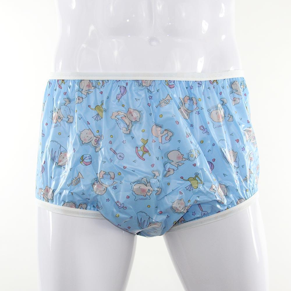 Blue Baby Print Lowrider Vinyl Pant.