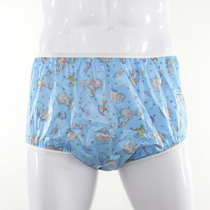 Blue Baby Print Lowrider Vinyl Pant.