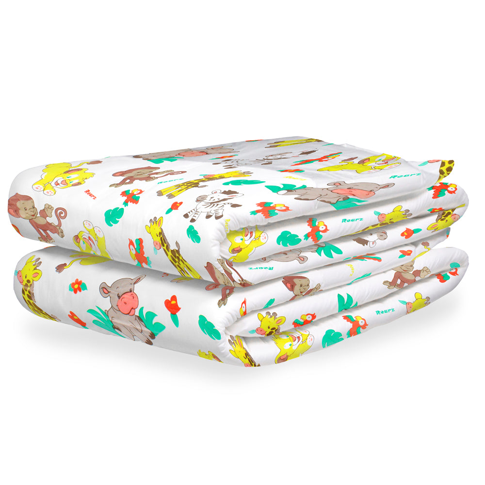 A pair of folded Rearz Safari Disposables Diapers.