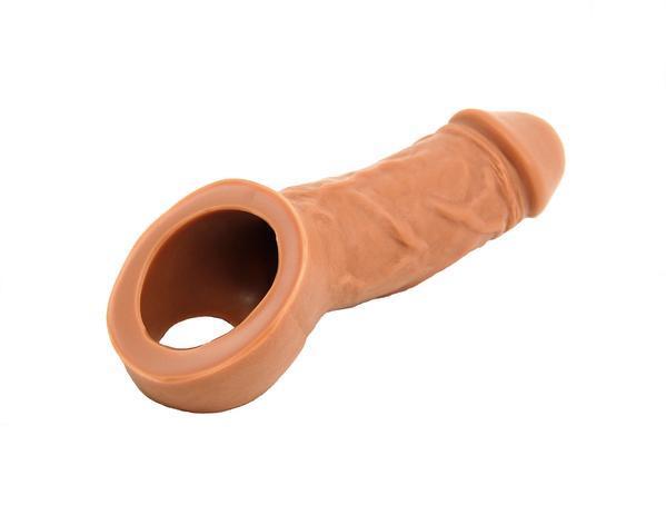 The Caramel Holster Vixskin Extender Dildo.