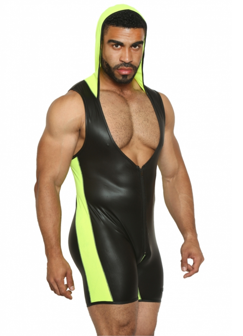 Primal Instinct Hooded Singlet right side view hooded