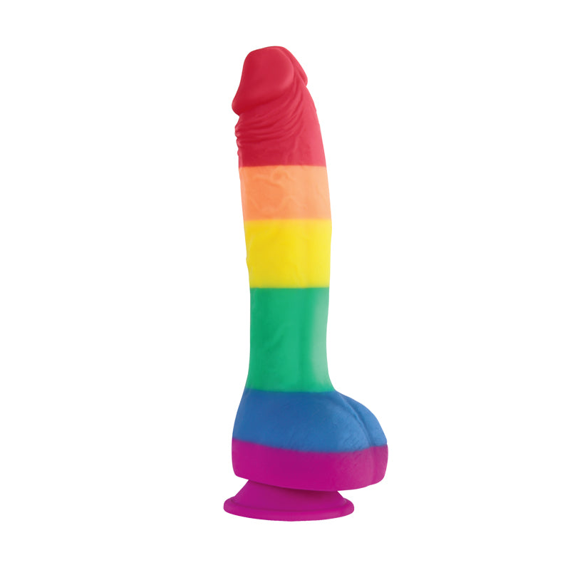 The rainbow Colours Pleasures Dildo.