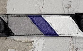 The Demisexual Pride Flag Leather Armband.