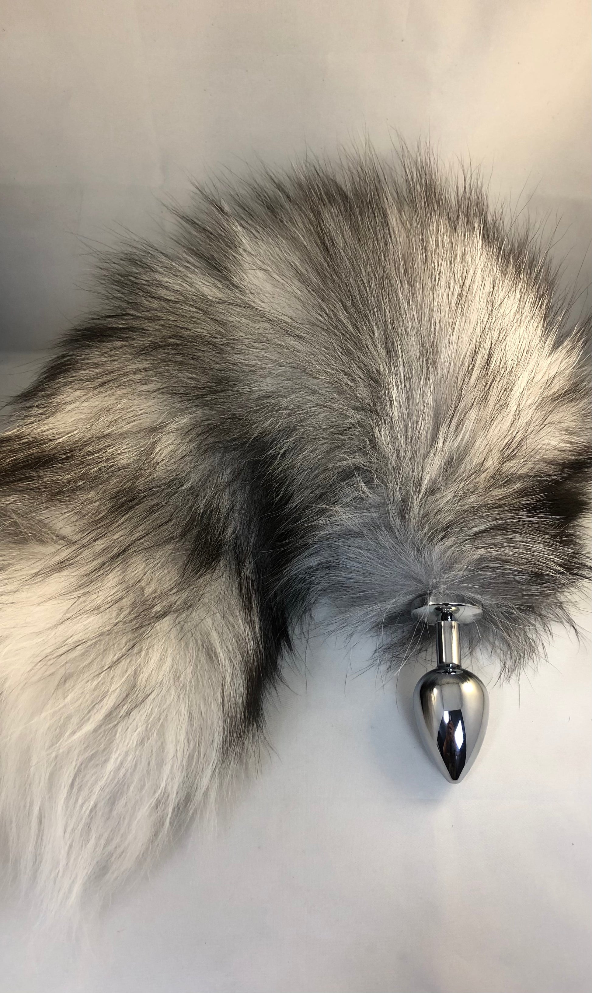 Real Fur Interchangeable Screw-On Tails for Anal Plugs