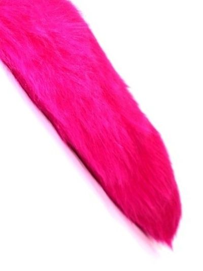 Fuschia faux tail with clip.