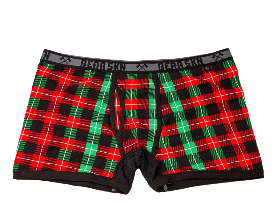 The front of the Holiday Backwoods Boxer Briefs.