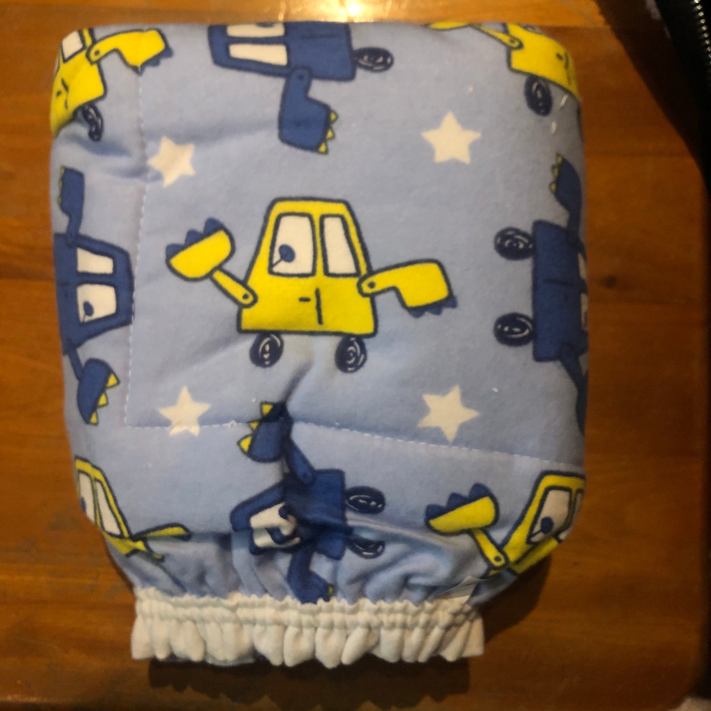 The Blue Lil' Diggers Cloth Diaper with Velcro Closure.