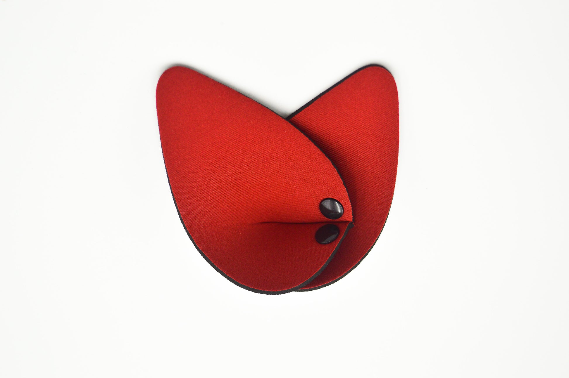Red Neoprene Snap-On K9 Ears.