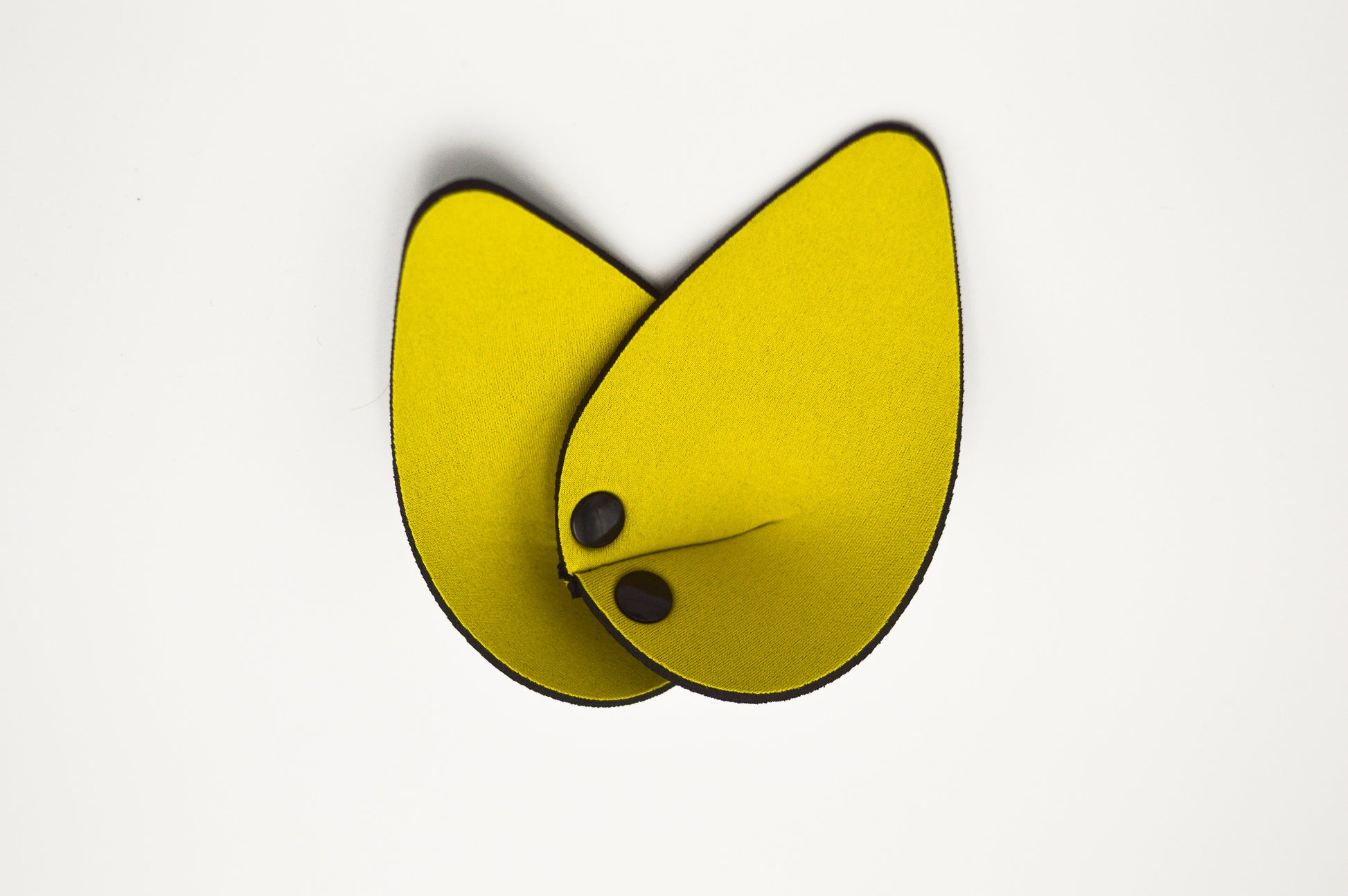Yellow Neoprene Snap-On K9 Ears.