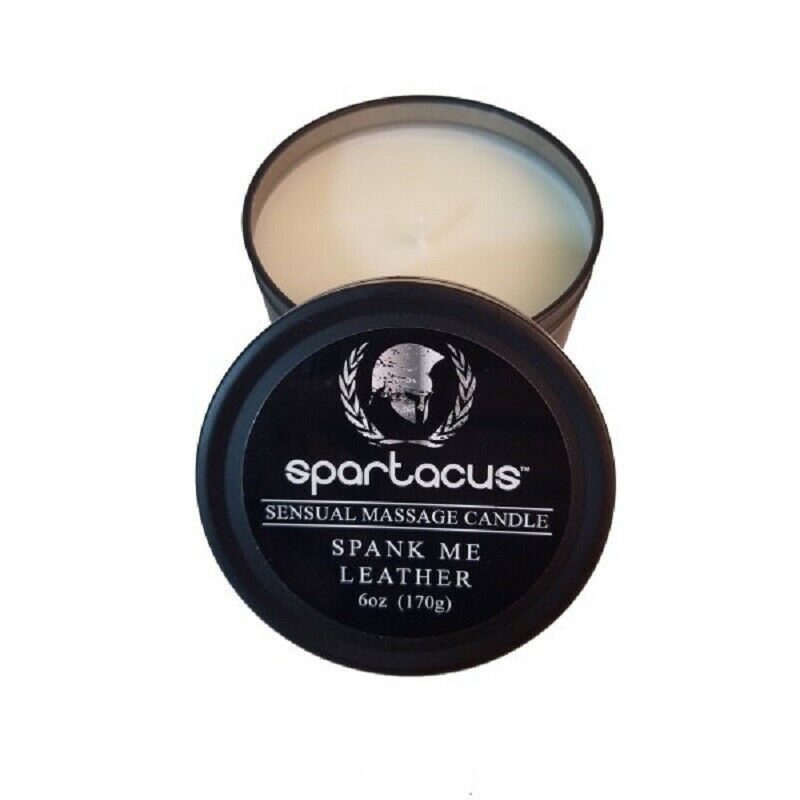 Spank me leather Spartacus Massage Candle.