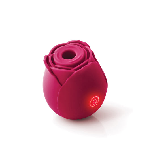 The Rose Stimulator with the power button lit up.