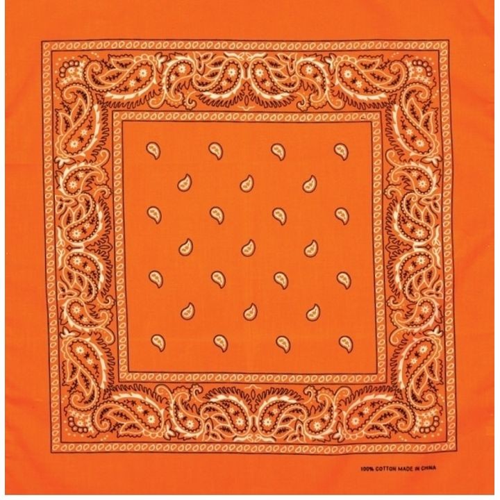 The orange handkerchief.