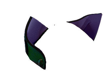 Purple neoprene snap-on K-TY ears.