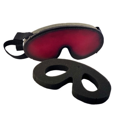 Leather by Danny blindfold, with replacement pad in front 