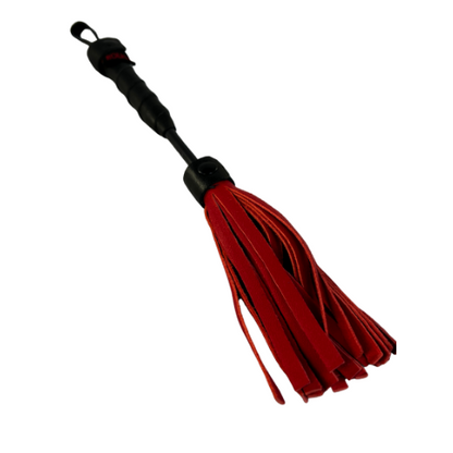 Red Rouge Leather Mini Flogger.