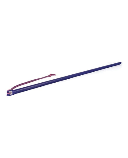 The purple 24" Leather Wrapped Cane.