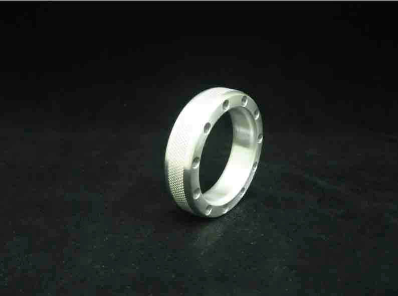 The Sidewinder Aluminum Textured Cock Ring.