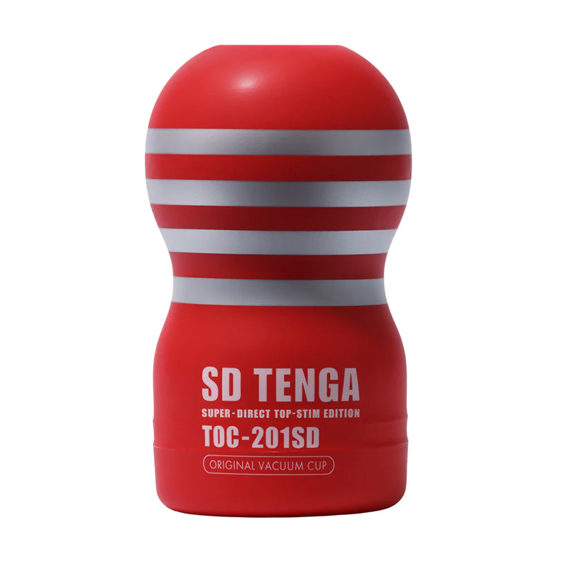 The Tenga Super Direct Top Stim Edition Vacuum Cup.