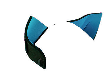 Turquoise neoprene snap-on K-TY ears.