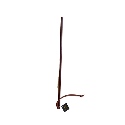The burgundy 24" Leather Wrapped Cane..