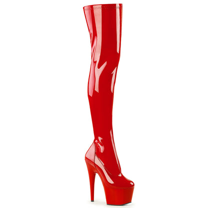 The red patent leather Adore Thigh High Boot.