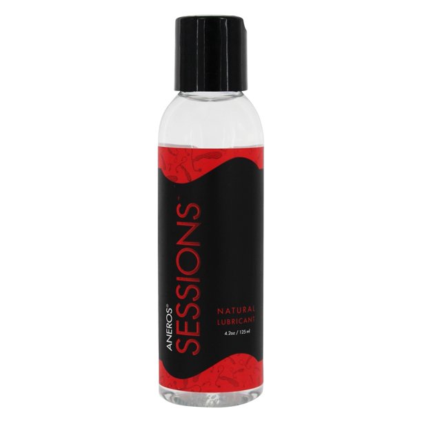 The front of the Aneros Sessions Lubricant bottle.