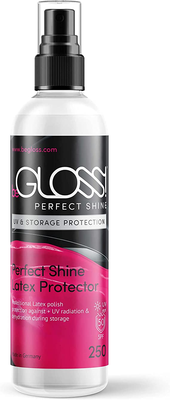 A 250mg bottle of beGLOSS UV Protection Shine.