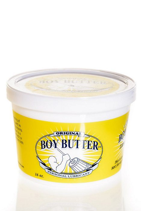 16oz tub of Boy Butter Original.