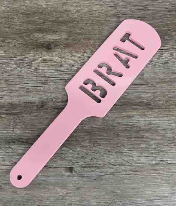 Pink Aluminum BRAT Cutout Paddle.