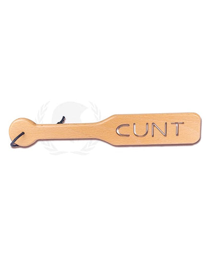 The Cunt Wood Impression Paddle.