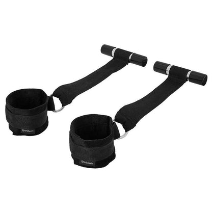 The Door Jam Cuffs with closed wrist restraints.