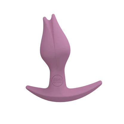 The Bootie Fem Plug in Rose color, side view.