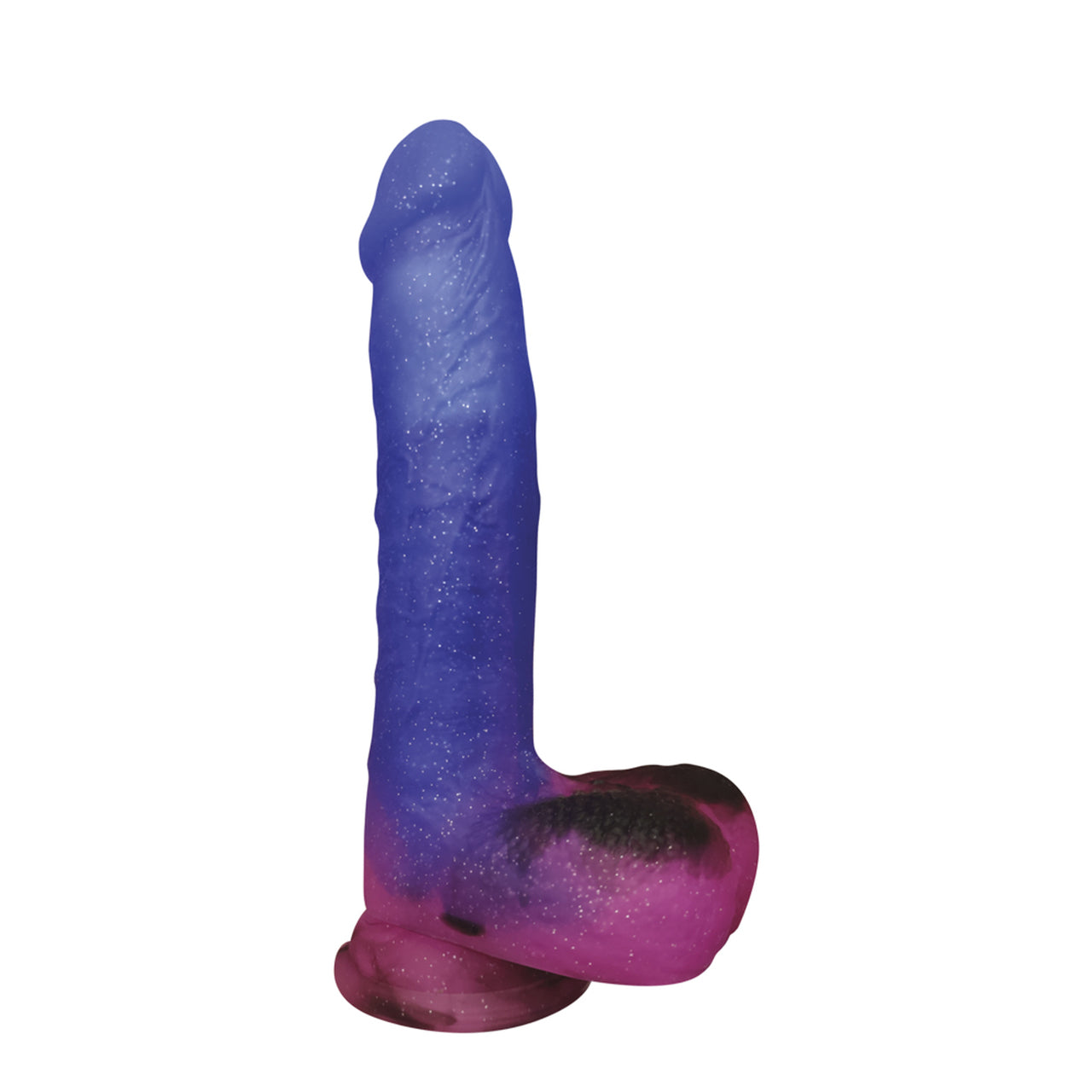 The right side view of the Stardust Milky Way Vibrating Silicone Dildo.
